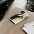Badger on a Yellow Background - Impact Resistant Phone Case